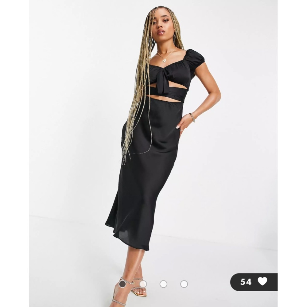 🎄NWOT asos black midi size 4